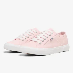 Baskets en toile nicola à lacets blancs Femme ONLY