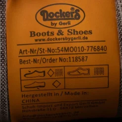 Baskets en toile olive avec zip Homme DOCKERS BY GERLI