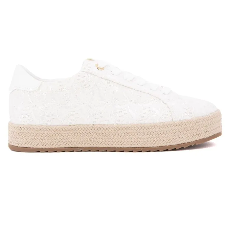 Baskets espadrille avec broderie fleurs Femme TOM TAILOR