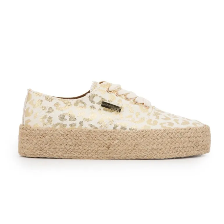Baskets espadrille mode cosmic léopard à lacets Femme LES TROPEZIENNES PAR M.BELARBI