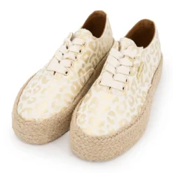 Baskets espadrille mode cosmic léopard à lacets Femme LES TROPEZIENNES PAR M.BELARBI