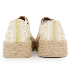 Baskets espadrille mode cosmic léopard à lacets Femme LES TROPEZIENNES PAR M.BELARBI