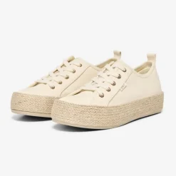 Baskets espadrilles en toile couleur unie Femme ONLY