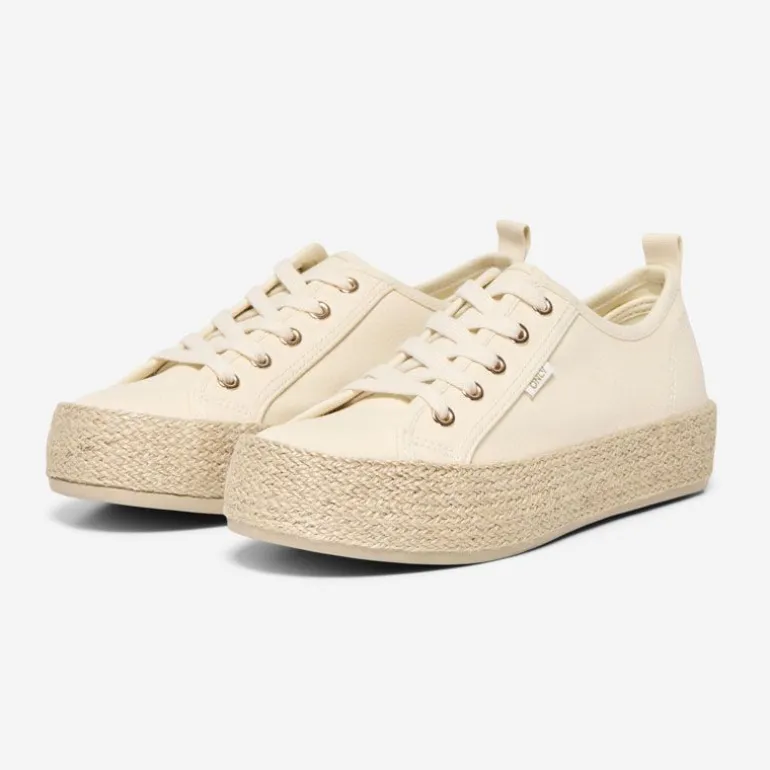 Baskets espadrilles en toile couleur unie Femme ONLY