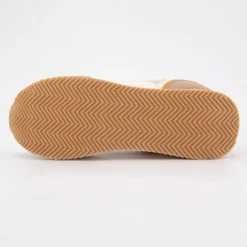 Baskets frisby semelle rose touche de jaune avec lacets blancs Femme US POLO