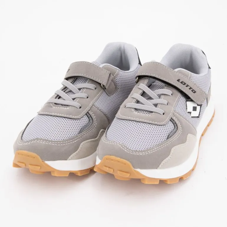 Baskets grey capri avec scratch semelle en gomme Enfant LOTTO