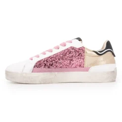 Baskets lane glitter g à pailettes roses Enfant PEPE JEANS