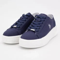 Baskets mediaval toile blue asuka Femme US POLO