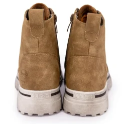 Baskets montantes à lacets zippées semelle crantée blanche usée Femme DOCKERS BY GERLI