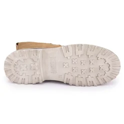 Baskets montantes à lacets zippées semelle crantée blanche usée Femme DOCKERS BY GERLI