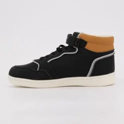 Baskets montantes avec lacets new york cheval brodé coloré Enfant AMERICAN COLLEGE