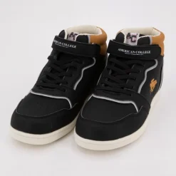 Baskets montantes avec lacets new york cheval brodé coloré Enfant AMERICAN COLLEGE
