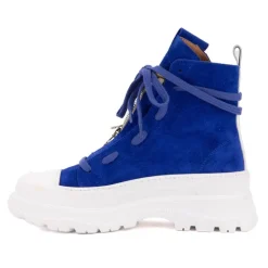 Baskets montantes cuir semelle épaisse blanc Femme ICECOOL SAINT TROPEZ