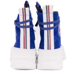 Baskets montantes cuir semelle épaisse blanc Femme ICECOOL SAINT TROPEZ