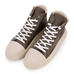 Baskets montantes kaki vert semelle épaisse Homme URBAN