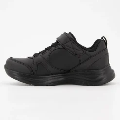 Baskets noires à lacets avec scratch Enfant SKECHERS