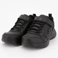 Baskets noires à lacets avec scratch Enfant SKECHERS