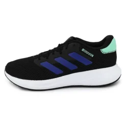 Baskets Response Runner Noires Détails Bleus et Verts Homme ADIDAS