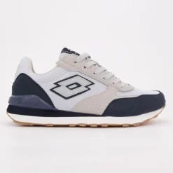 Baskets rétro twenty gris lacets gris Homme LOTTO
