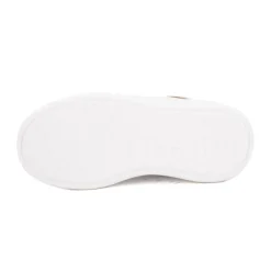 Baskets similicuir grande semelle avec lacets noir Enfant US POLO