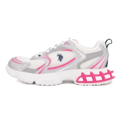 Baskets streetwear tissu avec touches de couleur Enfant US POLO