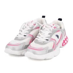 Baskets streetwear tissu avec touches de couleur Enfant US POLO