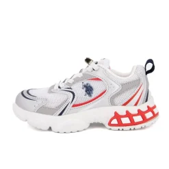 Baskets streetwear tissu avec touches de couleur Enfant US POLO