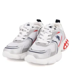 Baskets streetwear tissu avec touches de couleur Enfant US POLO