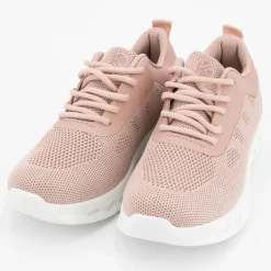 Baskets toile à lacets bi color semelle à motif Femme KELARA