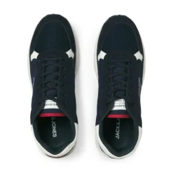 Baskets toile beech à lacets semelle blanche crantée Homme JACK & JONES