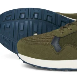 Baskets toile beech à lacets semelle blanche crantée Homme JACK & JONES