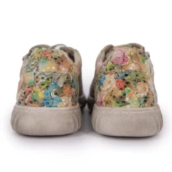 Baskets toile strass coloré multicolore avec lacets Femme ROMIKA