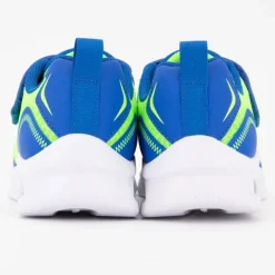 Baskets toile vert fluo avec scratch Enfant SKECHERS