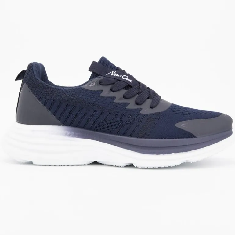 Baskets ton sur ton maille semelle épaisse k51807 Homme NEW ONE