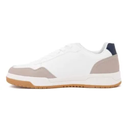 Baskets white navy effet daim semelle blanche Homme TOM TAILOR