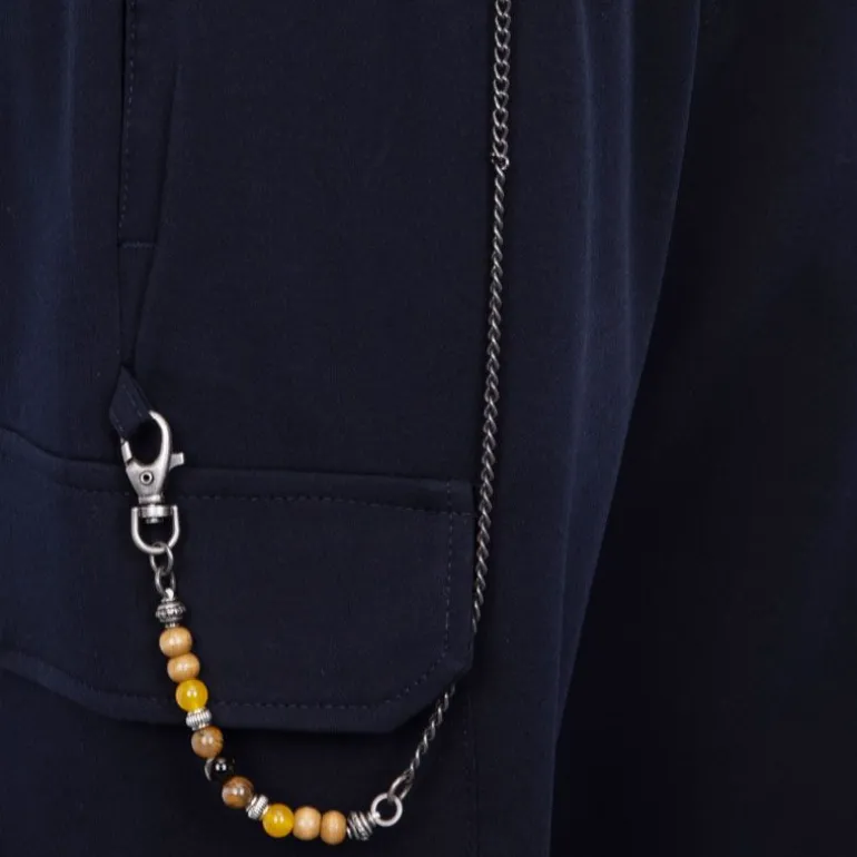 Bermuda cargo avec chaine à perles midnight blue Homme IMPERIAL