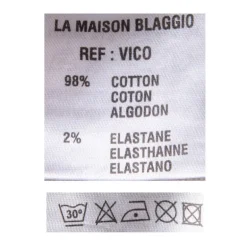 Bermuda chino à motif vigon white Homme BLAGGIO