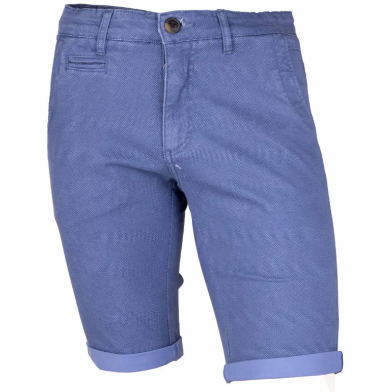 Bermuda chino coton stretch armuré Varen Homme BLAGGIO