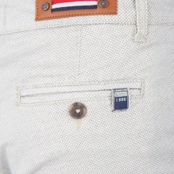 Bermuda chino coton stretch armuré Varen Homme BLAGGIO