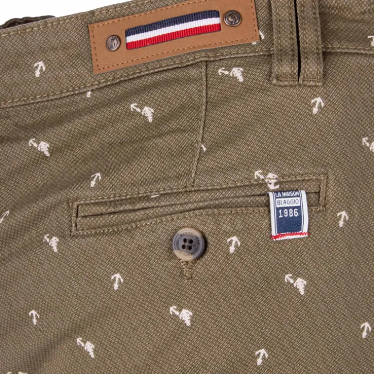 Bermuda chino imprime valon Homme BLAGGIO