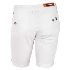 Bermuda chino venili coton stretch popeline revers gansé bouton Homme BLAGGIO