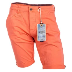 Bermuda chino venili coton stretch popeline revers gansé bouton Homme BLAGGIO
