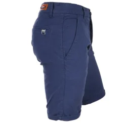 Bermuda chino venili coton stretch popeline revers gansé bouton Homme BLAGGIO