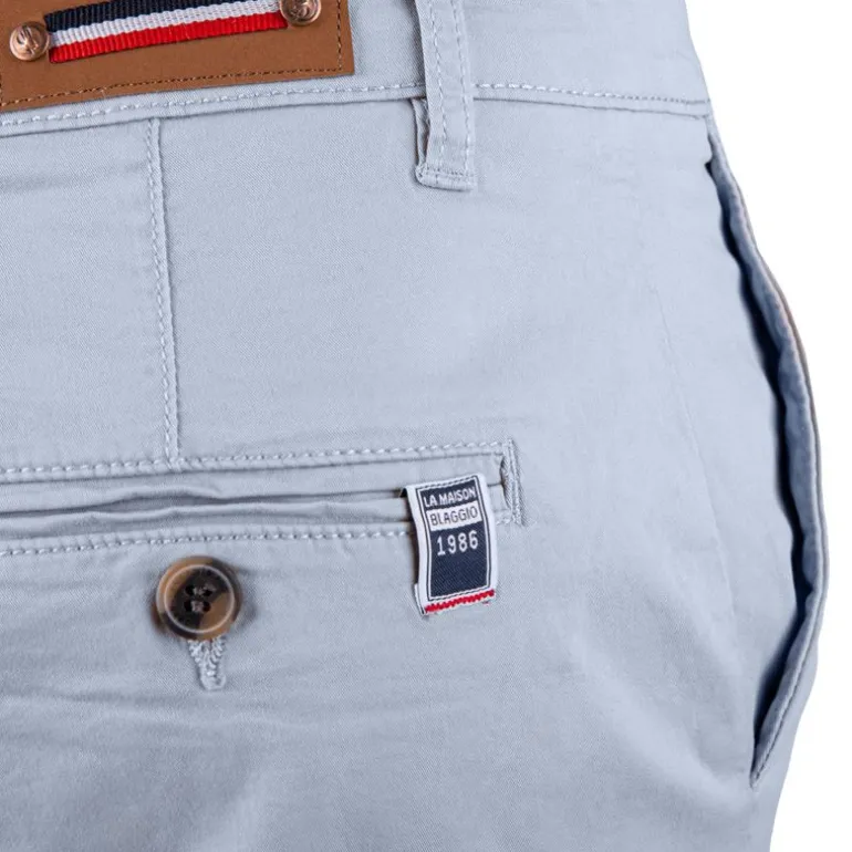 Bermuda chino venili coton stretch fermeture éclair Homme BLAGGIO