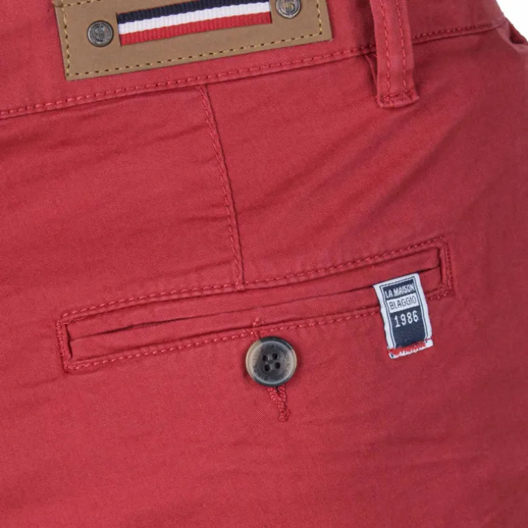 Bermuda chino venili coton stretch fermeture éclair Homme BLAGGIO