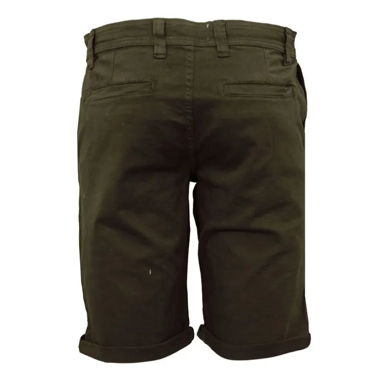 Bermuda en coton chino avec revers Homme BILL TORNADE