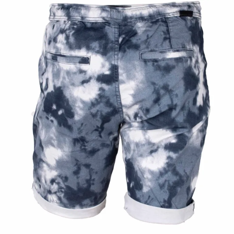 Bermuda tie & dye avec cordon de serrage avec revers Homme DEELUXE 74