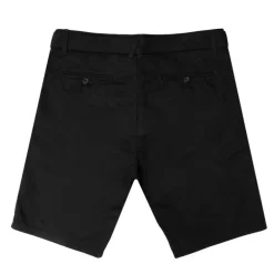 Bermuda uni coton avec ceinture en tissu Homme AMERICAN COLLEGE