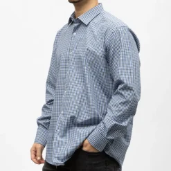 Bill00 chemise coton poly bleu royal - vichy Homme BILL TORNADE