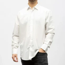 Bill00 chemise coton poly blanc - uni Homme BILL TORNADE